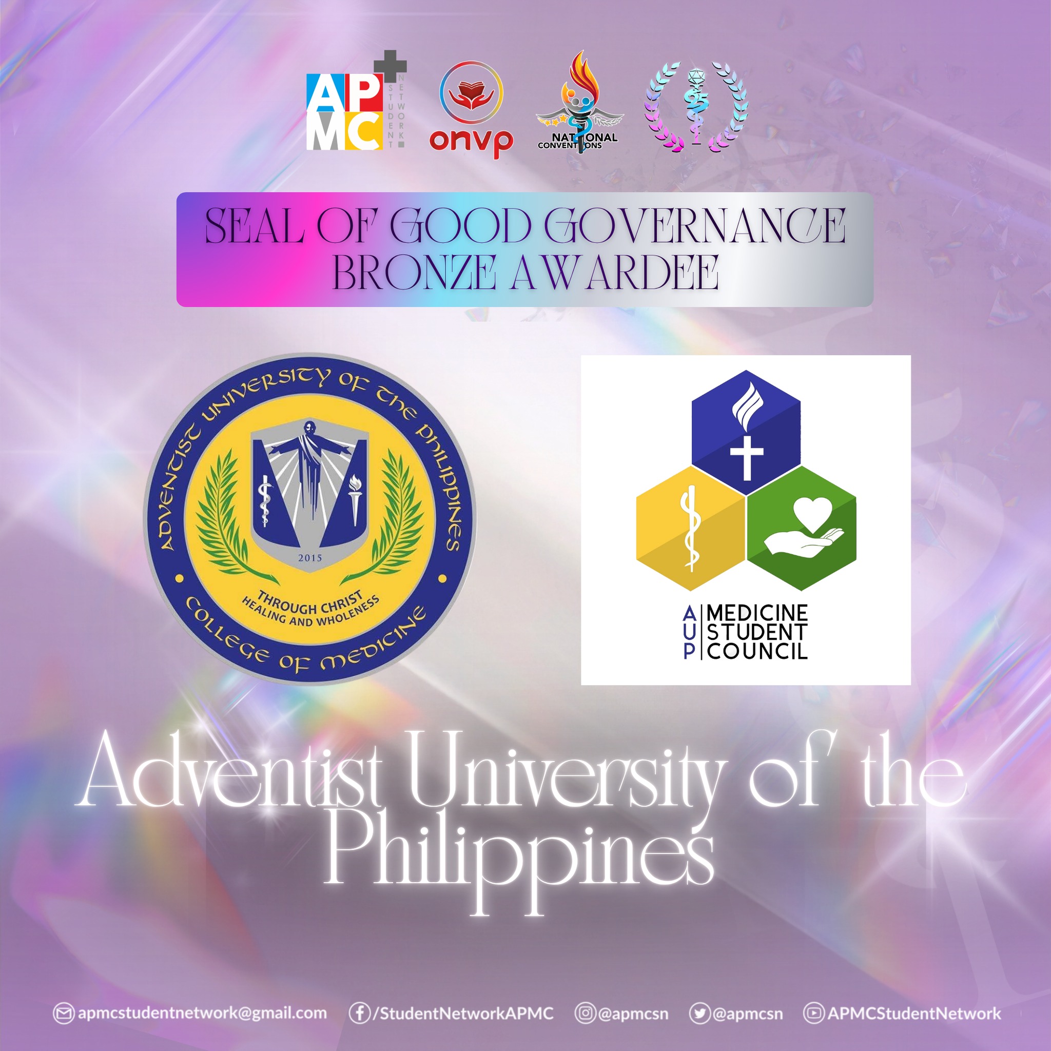 AUP College of Medicine Student Council Receives Seal of Good Governance Bronze Award
